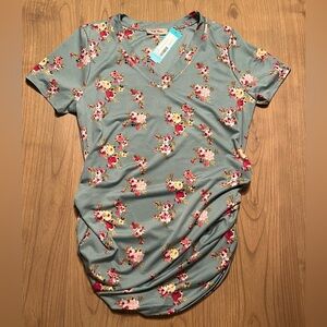 Full Moon Peppy Maternity V-Neck Knit Top